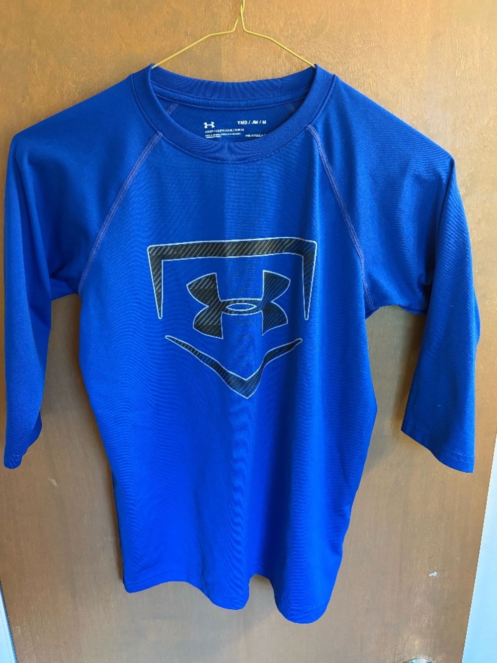 Kids Under Armour Blue Athletic/Baseball T-Shirt